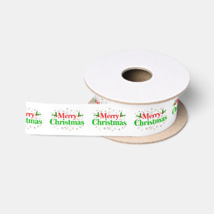 Fröhliche Weihnachten Satinband