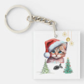 Fröhliche Weihnachten! Schlüsselanhänger (Vorderseite)