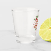 "fröhliche Weihnachten" Schnapsglas (Links)