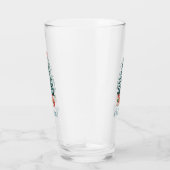 Fröhliche Weihnachten Schnee bedeckter Kiefernbaum Glas (Rechts)