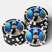 Fröhliche Weihnachten Schneemann Poker Chips (Stapel)