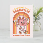 Fröhliche Weihnachten - Sei Groovy und hell (Stehend Vorderseite)