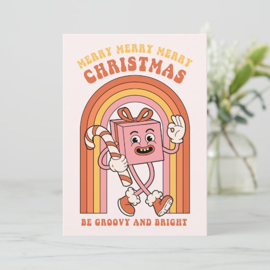 Fröhliche Weihnachten - Sei Groovy und hell (Stehend Vorderseite)