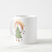 Fröhliche Weihnachten - Sei Groovy und hell Kaffeetasse (Vorderseite Links)
