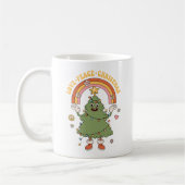 Fröhliche Weihnachten - Sei Groovy und hell Kaffeetasse (Links)
