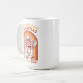 Fröhliche Weihnachten - Sei Groovy und hell Kaffeetasse (Vorderseite Links)