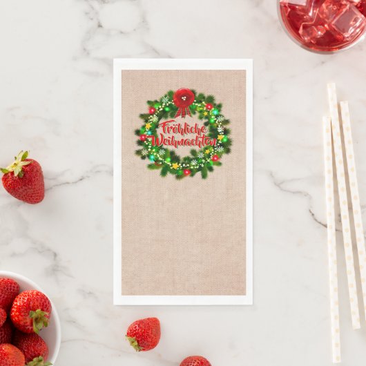 Fröhliche Weihnachten Serviette (Beispiel)