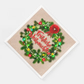 Fröhliche Weihnachten Serviette (Ecke)