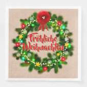 Fröhliche Weihnachten Serviette (Vorderseite)