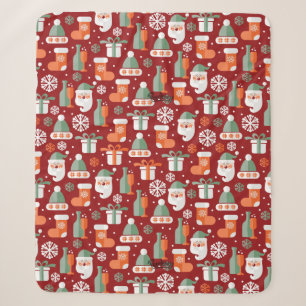 Fröhliche Weihnachten Sherpa Fleece-Decke Sherpadecke
