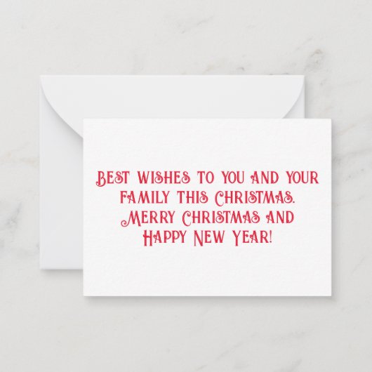 fröhliche Weihnachten Spaß chic Script Foto Urlaub Mitteilungskarte (Rückseite)