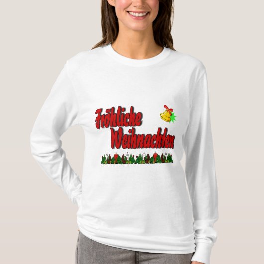 Fröhliche Weihnachten T-Shirt (Vorderseite)