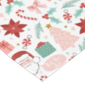 Fröhliche Weihnachten Tischdecke (Schrägansicht)