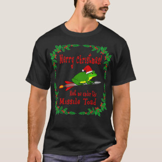 Fröhliche Weihnachten traf mich unter dem Raketenw T-Shirt