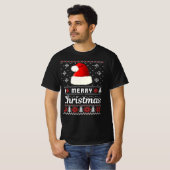 fröhliche Weihnachten Ugly Weihnachts-Sweater T-Shirt (Vorne ganz)