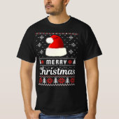fröhliche Weihnachten Ugly Weihnachts-Sweater T-Shirt (Vorderseite)