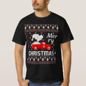 fröhliche Weihnachten Ugly Weihnachts-Sweater T-Shirt (Vorderseite)