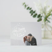 fröhliche Weihnachten und fröhliche Retro des neue Postkarte (Stehend Vorderseite)