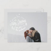 fröhliche Weihnachten und fröhliche Retro des neue Postkarte (Vorne/Hinten)