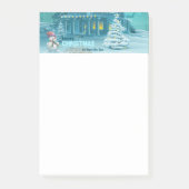 Fröhliche Weihnachten und glückliche Neujahrsnachr Post-it Klebezettel (Vorderseite)