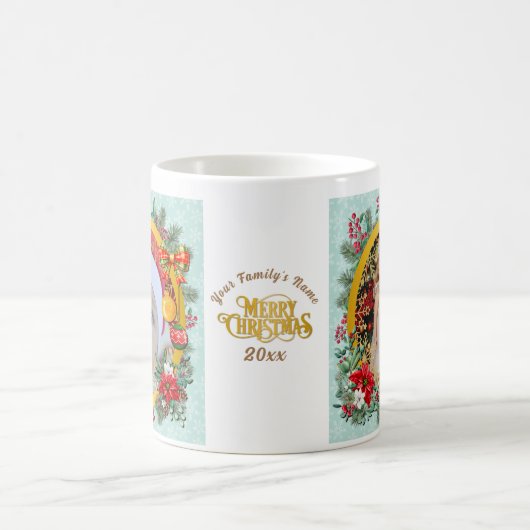 Fröhliche Weihnachten und glückliches Neues Jahr d Kaffeetasse (Mittel)