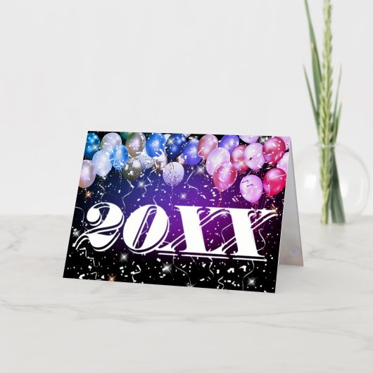 Fröhliche Weihnachten und glückliches Neues Jahr E (Vorderseite)