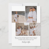 Fröhliche Weihnachten und glückliches Neues Jahr M (Rückseite)