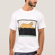 Fröhliche Weihnachten und Katze von Edward Penfiel