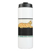 Fröhliche Weihnachten und Katze von Edward Penfiel Thermosbecher (Vorderseite)