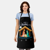 Fröhliche Weihnachten und Krippe Christlicher Glau Schürze (Getragen)