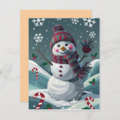 Fröhliche Weihnachten und Weihnachtskarte Gruß (Vorne/Hinten)