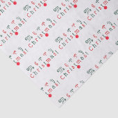 Fröhliche Weihnachten und Ziermuster Seidenpapier (Detail)