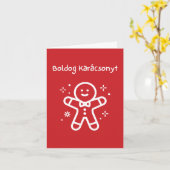 Fröhliche Weihnachten Ungarische Weihnachten Karte (Gelbe Blume)