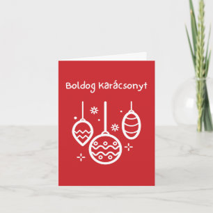 Fröhliche Weihnachten Ungarische Weihnachten Karte