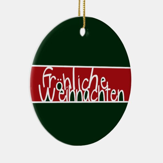 Frohliche Weihnachten Verzierung Keramikornament (Rechts)