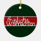 Frohliche Weihnachten Verzierung Keramikornament (Vorne)