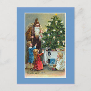 "Frohliche Weihnachten" Vintage Christmas Feiertagspostkarte