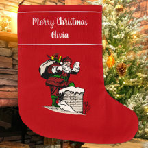 Fröhliche Weihnachten Vintage Santa Personalisiert