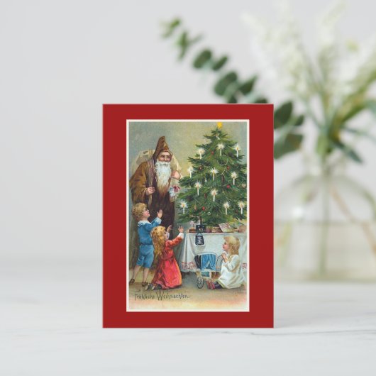 Frohliche Weihnachten Vintages Weihnachten (Stehend Vorderseite)