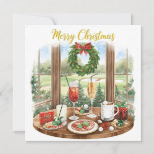 Fröhliche Weihnachten vom Golfplatz-Clubhaus