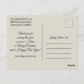 Fröhliche Weihnachten von Homeschool Co op Postkarte (Rückseite)