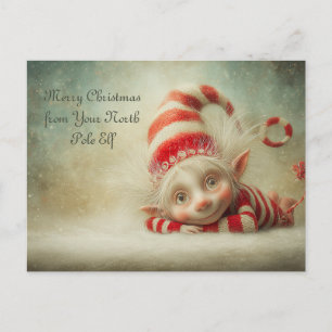 Fröhliche Weihnachten von Ihrem Nordpol-Elf Cute