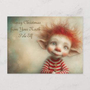 Fröhliche Weihnachten von Ihrem Nordpol-Elf Cute