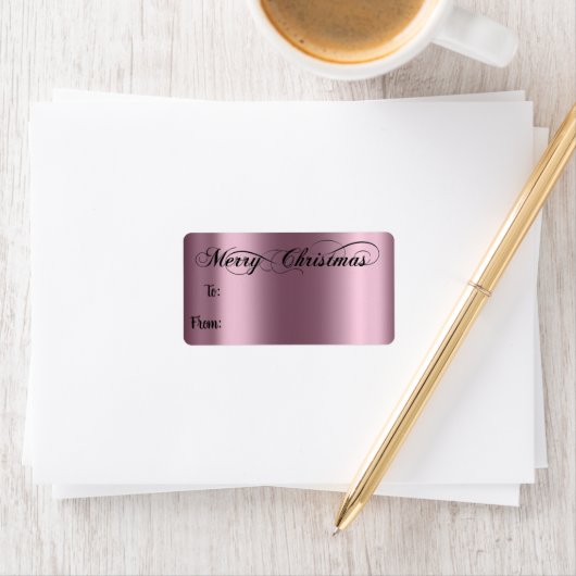 Fröhliche Weihnachten von zu Hand gezetteltes Eggp Adressaufkleber (Insitu)