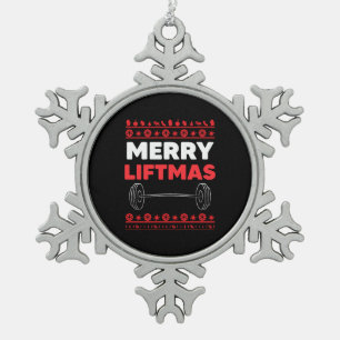 Fröhliche Weihnachten - Weichtlifter Weihnachten Schneeflocken Zinn-Ornament