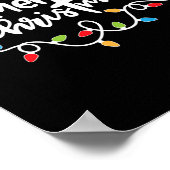 Fröhliche Weihnachten Weihnachten Lichter Pajamas Poster (Ecke)