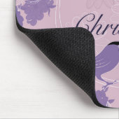 fröhliche Weihnachten, Weihnachten, Vögel, Blume,  Mousepad (Ecke)