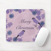 fröhliche Weihnachten, Weihnachten, Vögel, Blume,  Mousepad (Mit Mouse)