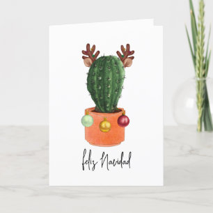 Fröhliche Weihnachten Weihnachts-Cactus-Geweih