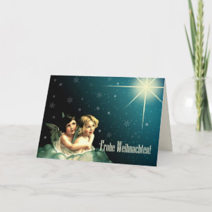 Fröhliche Weihnachten. Weihnachtskarten auf Deutsc Feiertagskarte